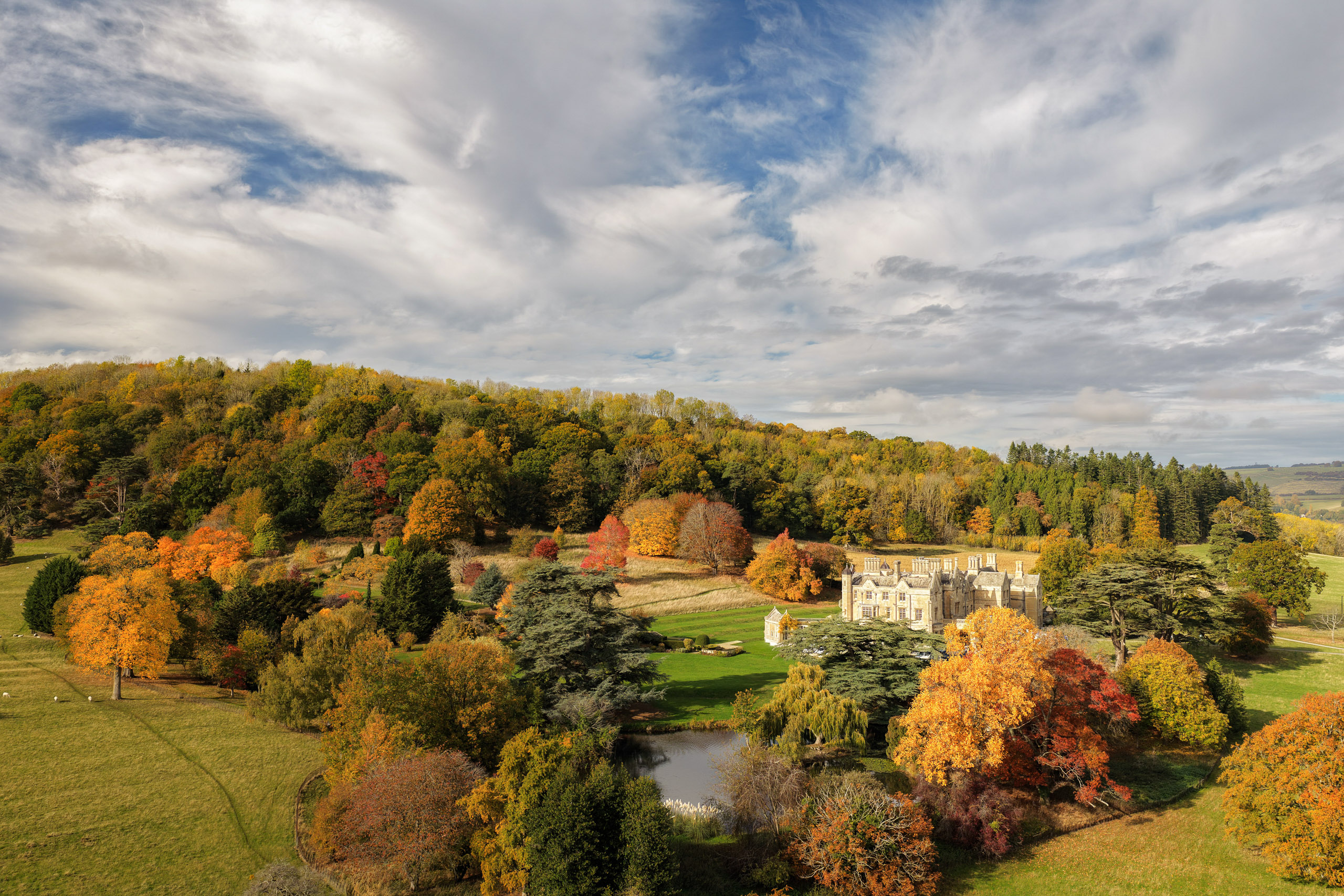 Dumbleton Hall in Cotswolds, England